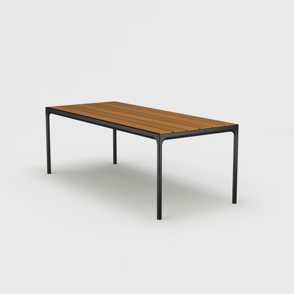 Black Frame with Bamboo Lamellas Top