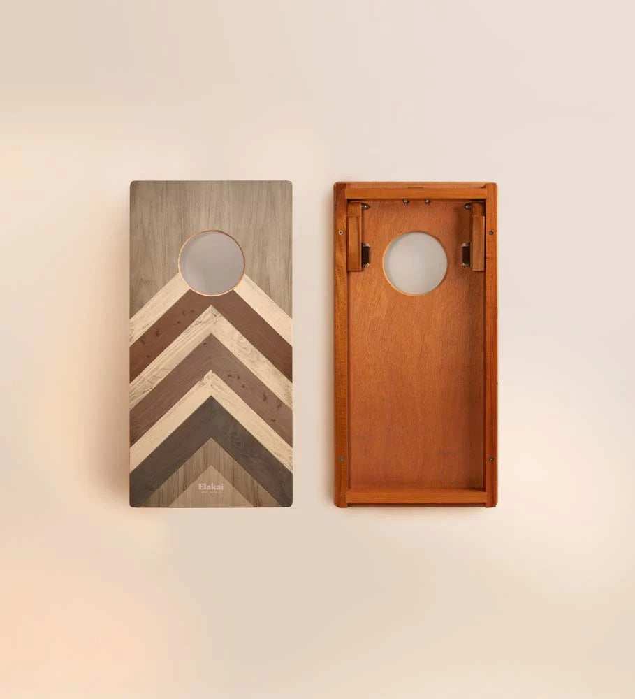Elakai Chevron 1'x2' Compact Travel Cornhole Boards - Set of 2