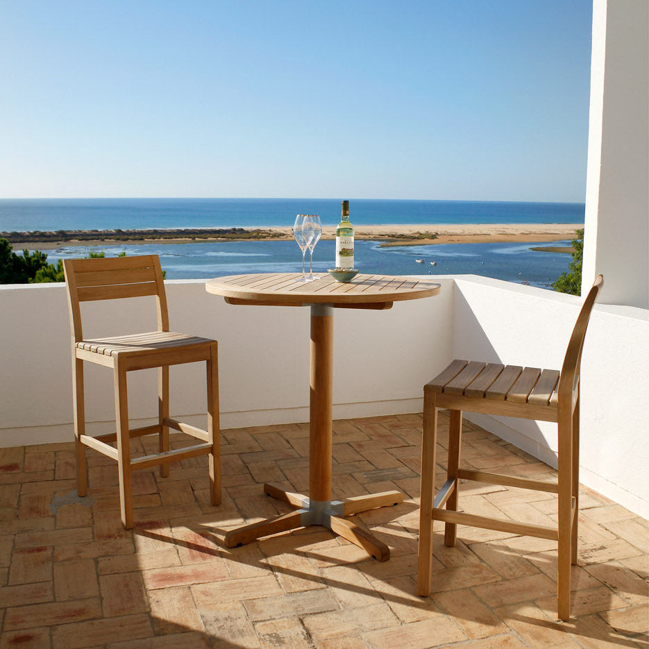 Barlow Tyrie Bermuda Teak High Dining Side Chair