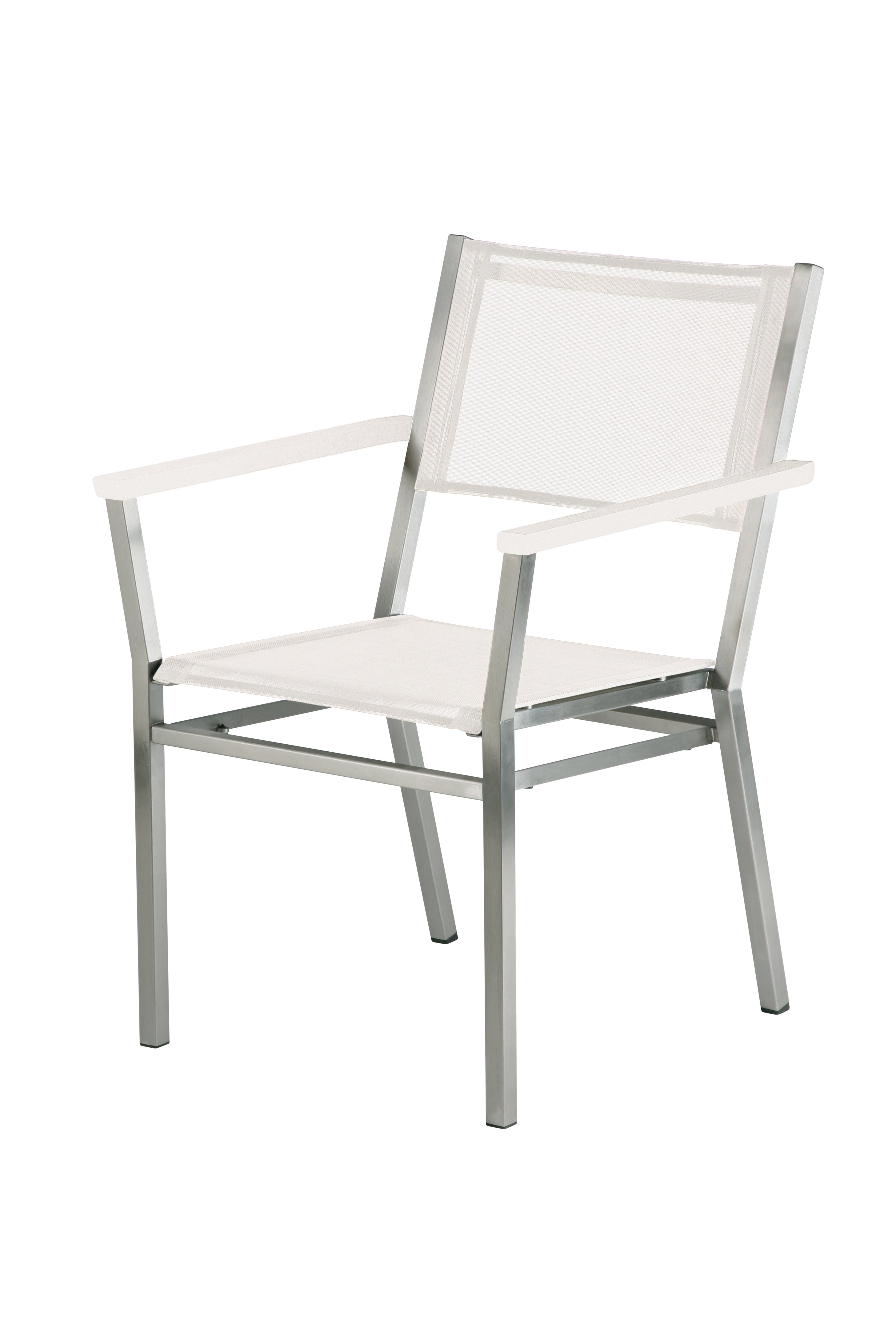 Barlow Tyrie Equinox Stainless Steel Carver Dining Armchair