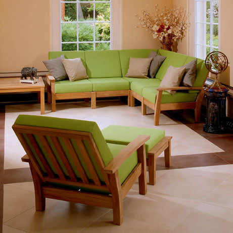 Barlow Tyrie Haven Teak Deep Seating Right Arm Facing Frame