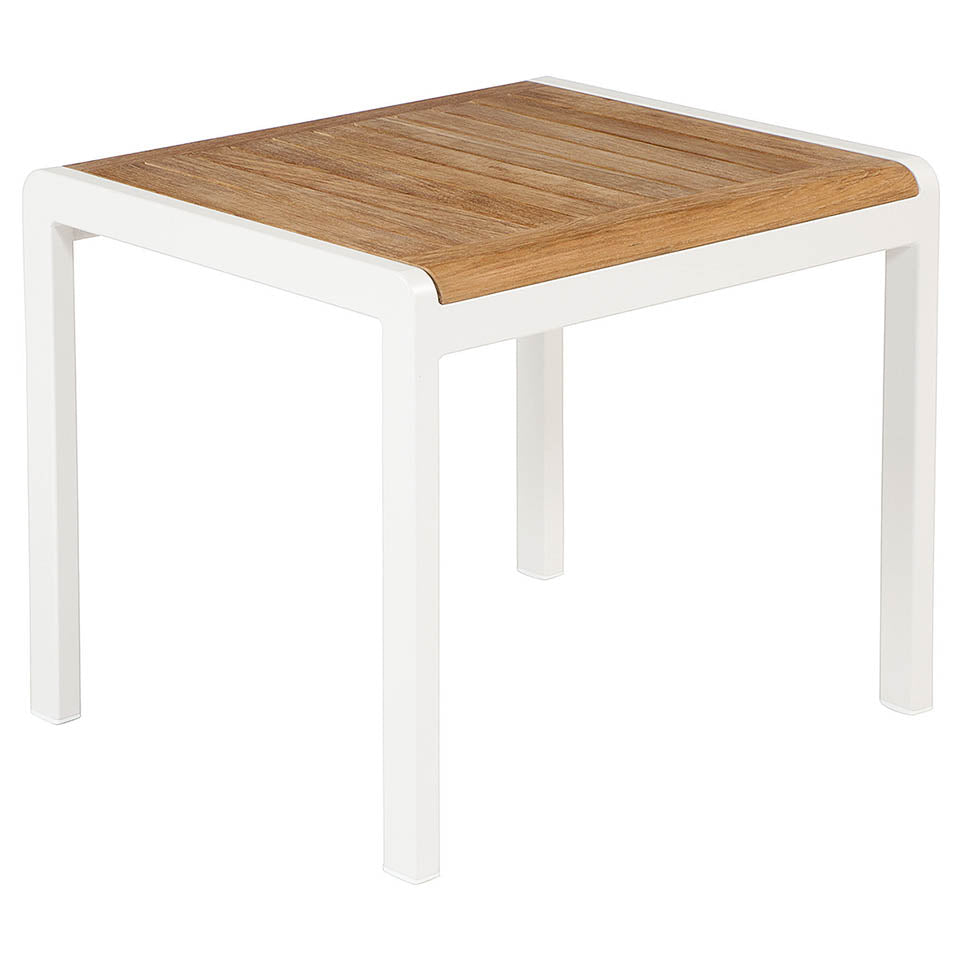 Barlow Tyrie Aura Teak and Aluminum Side Table