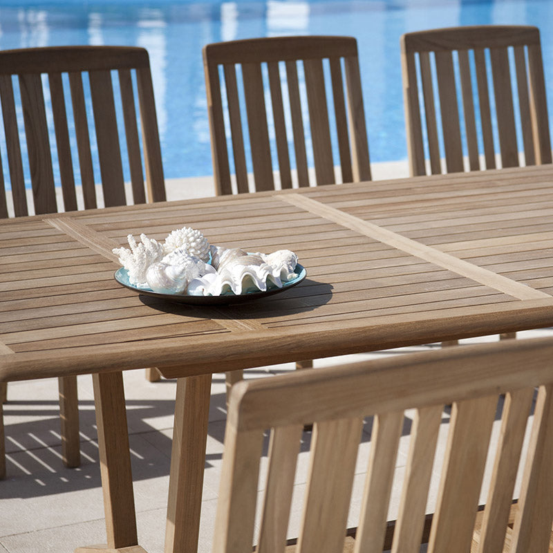 Barlow Tyrie Chesapeake Teak 110" Rectangle Dining Table