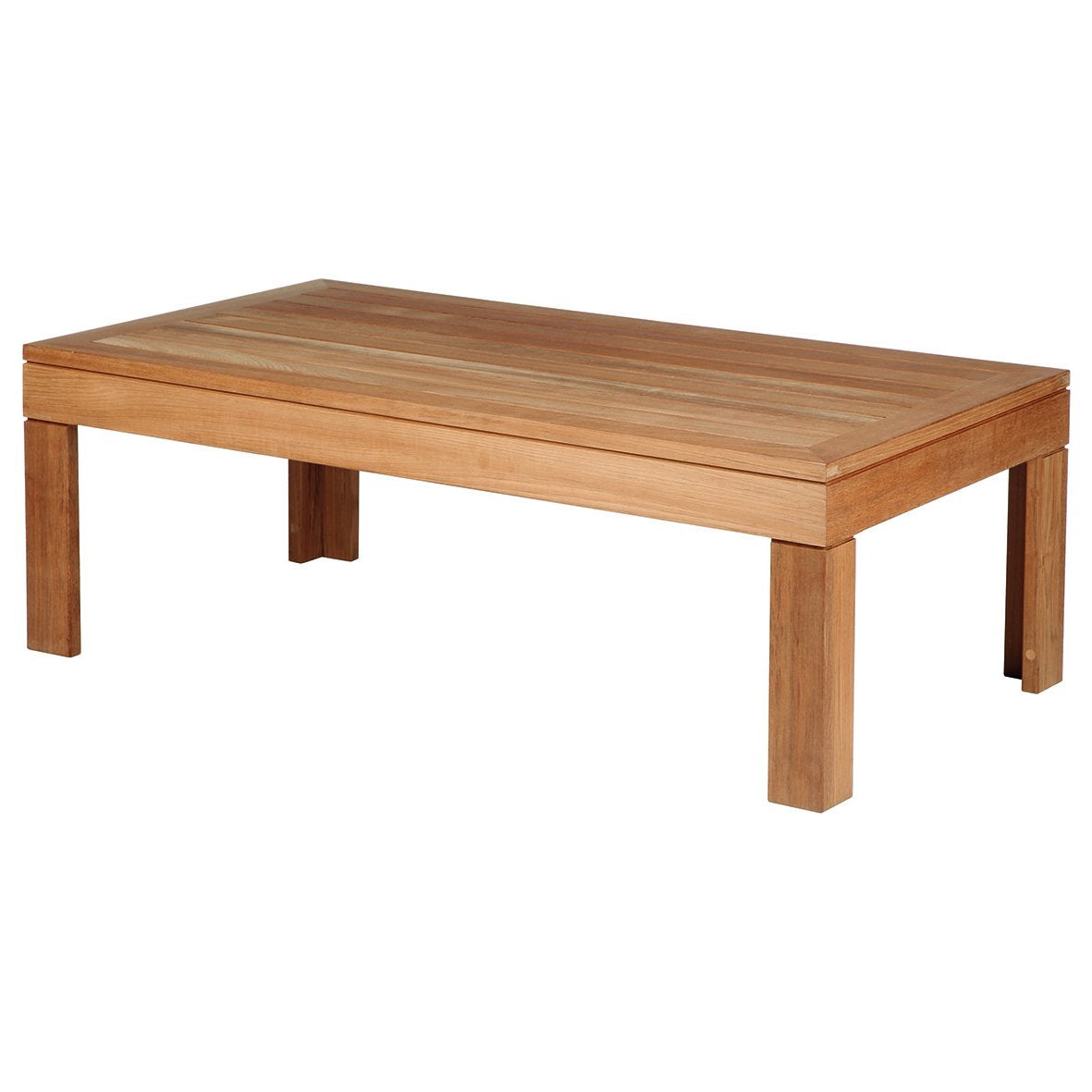 Barlow Tyrie Linear Teak Rectangle Coffee Table 47"