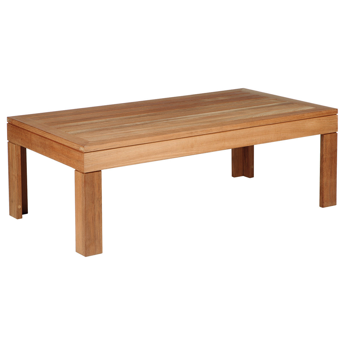 Barlow Tyrie Linear Teak Rectangle Coffee Table 47"