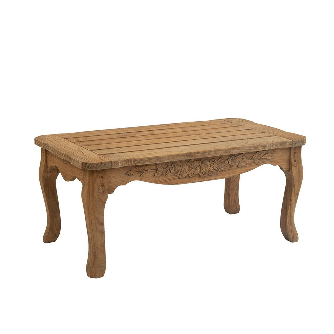 Kingsley Bate Normandy distressed teak coffee table