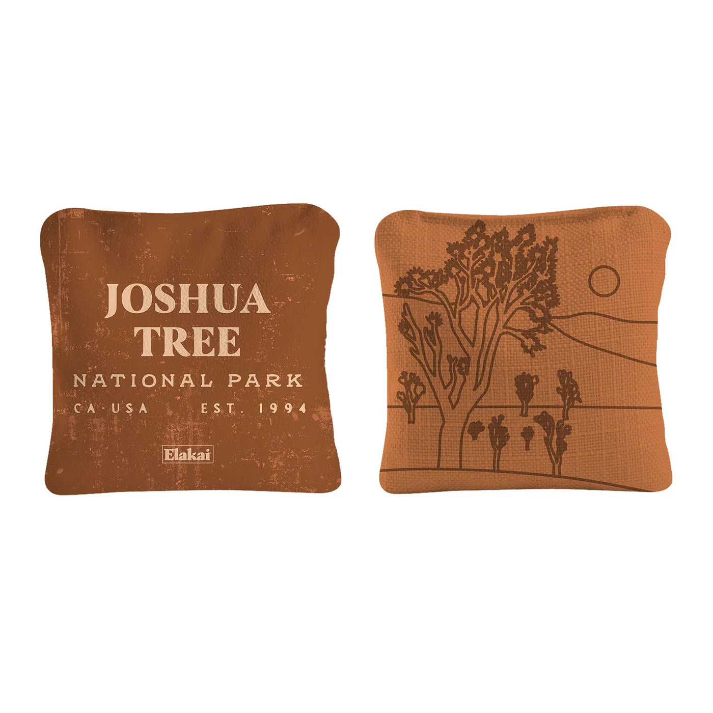 Elakai National Parks Travel Dual-Sided 4"x4" Cornhole Bags
