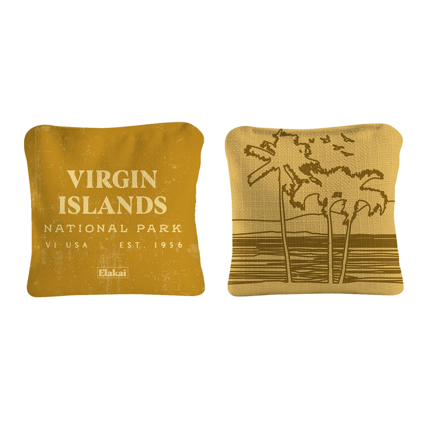 Elakai National Parks Travel Dual-Sided 4"x4" Cornhole Bags