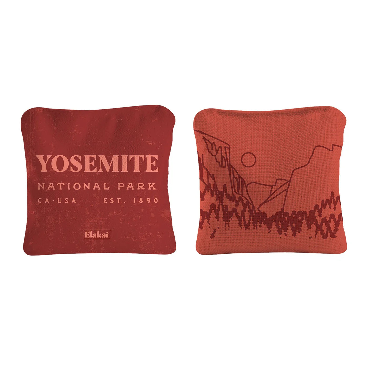 Elakai National Parks Travel Dual-Sided 4"x4" Cornhole Bags