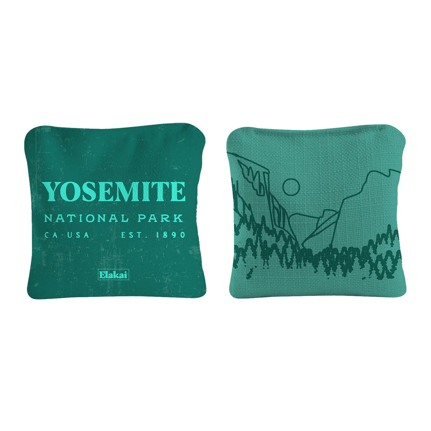 Elakai National Parks Travel Dual-Sided 4"x4" Cornhole Bags