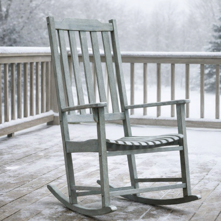 Americana Resort Rocker - Weathered Grey Distressed (Premium Finish)