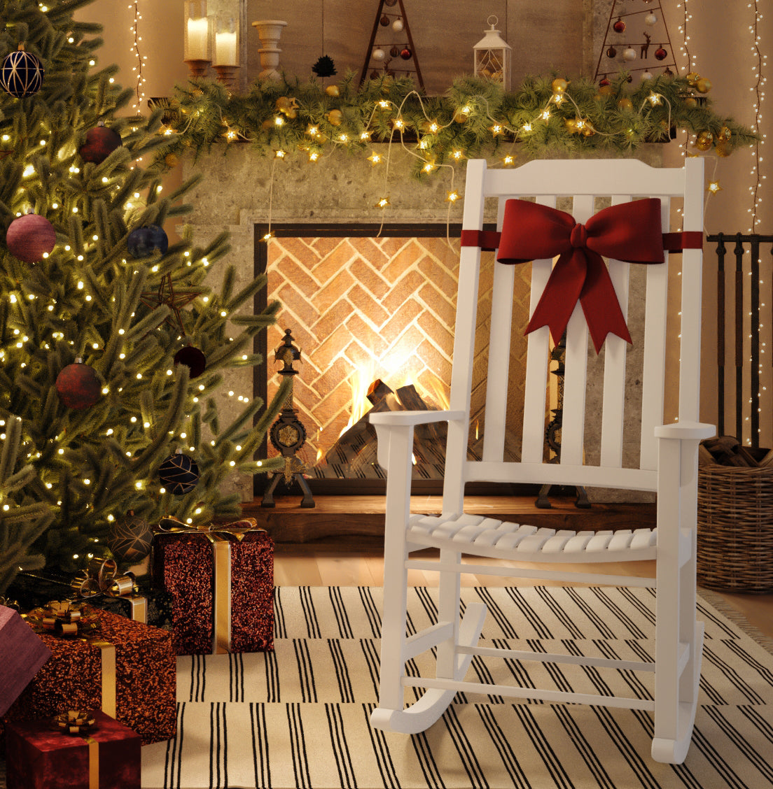 Americana Resort Rocker - White