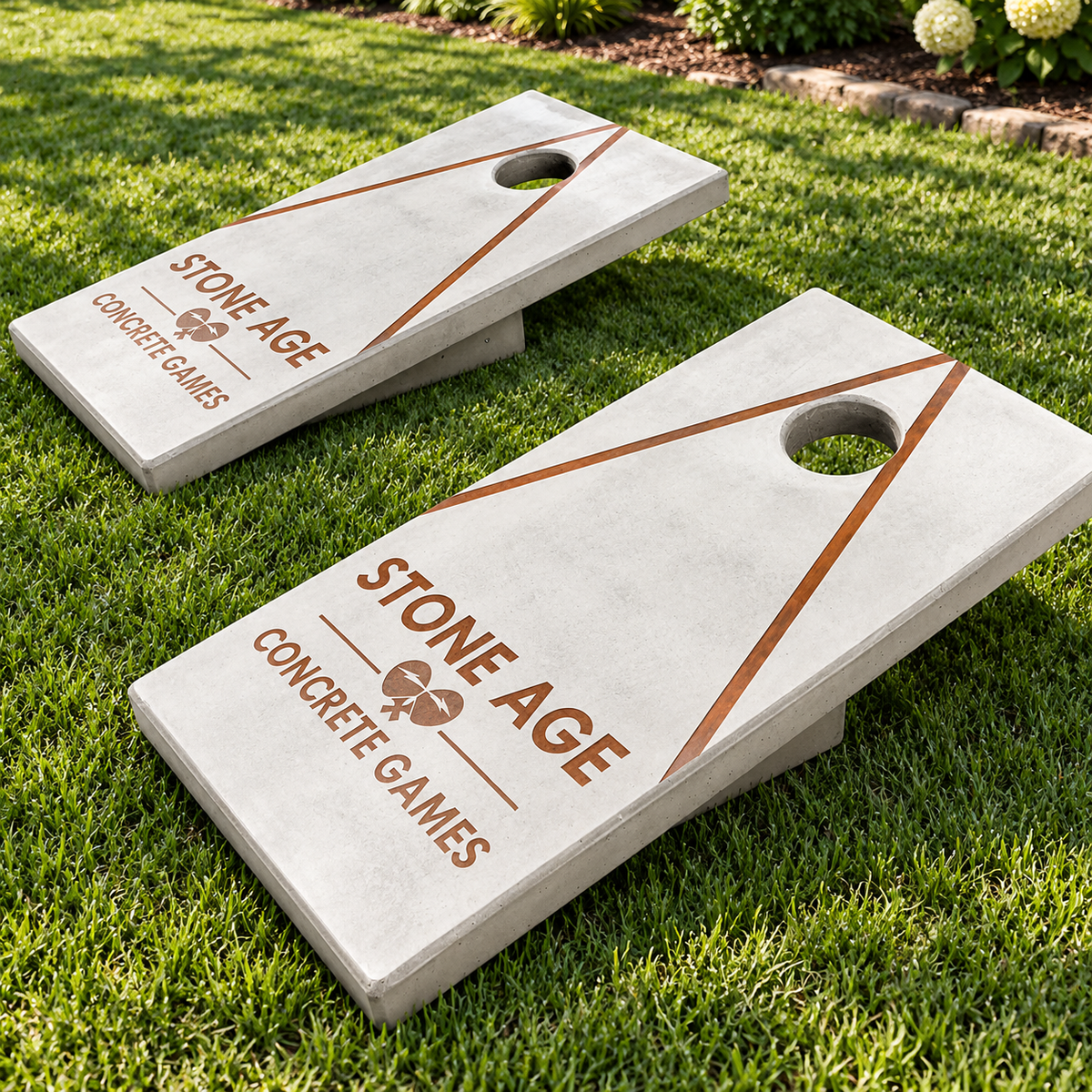 Stone Age Concrete Cantilever Cornhole Boards