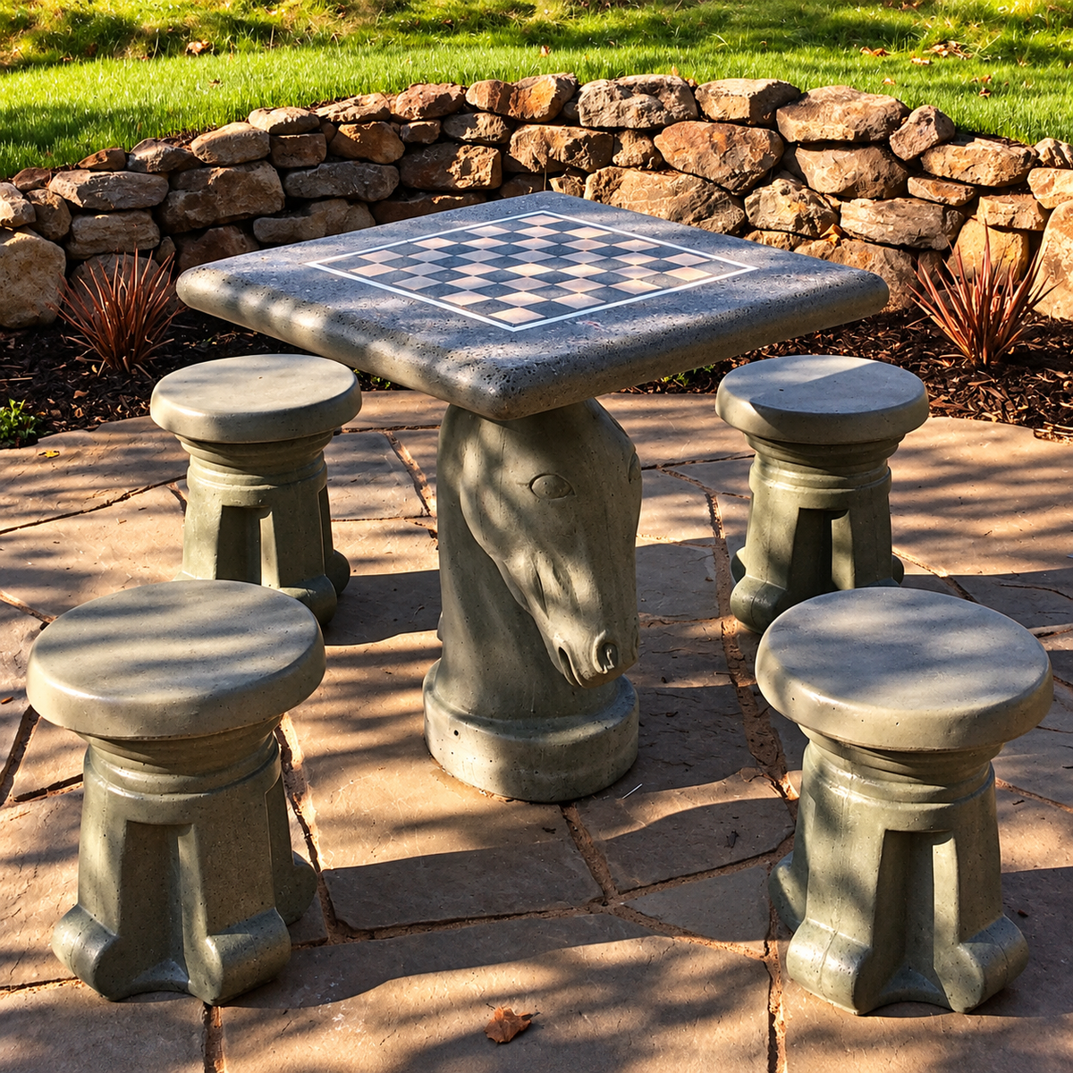 Stone Age Knight Chess Table