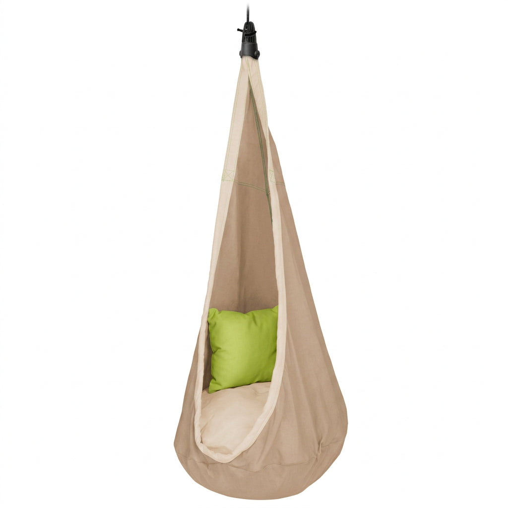 La Siesta Joki organic cotton kids hanging nest in Teddy