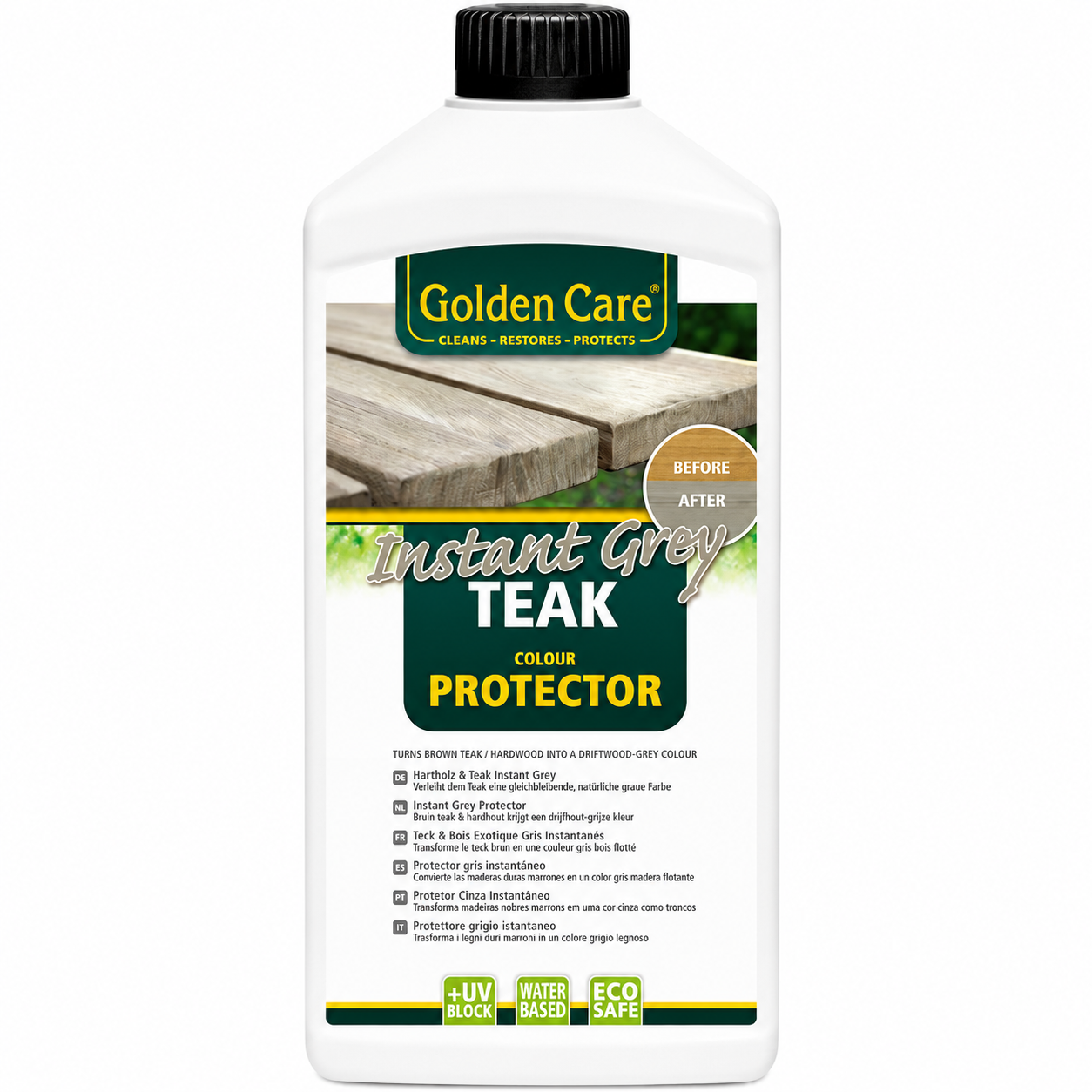 Golden Care Teak and Hardwood Instant Gray - 1 Liter