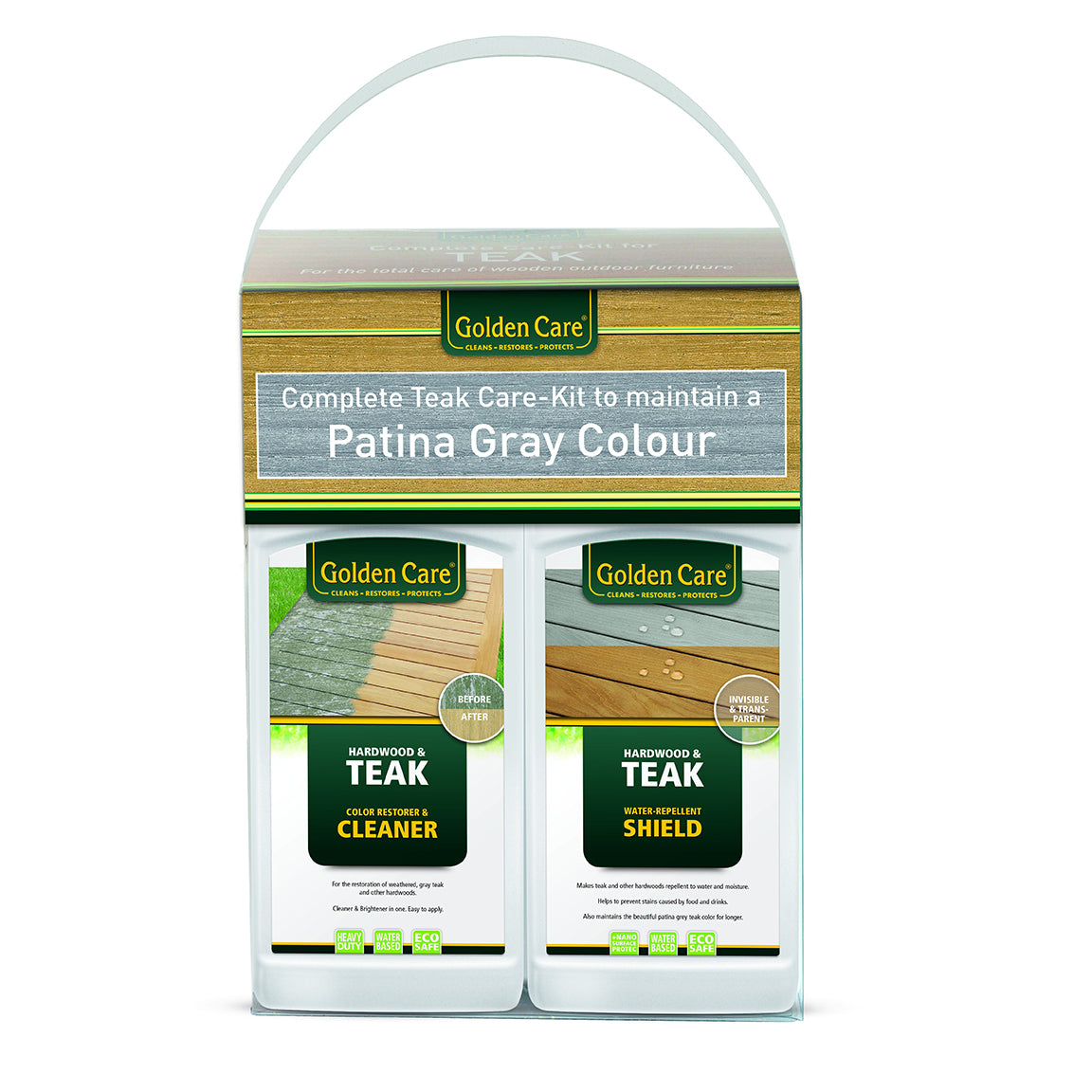 Golden Care Teak Cleaner and Shield Bundle