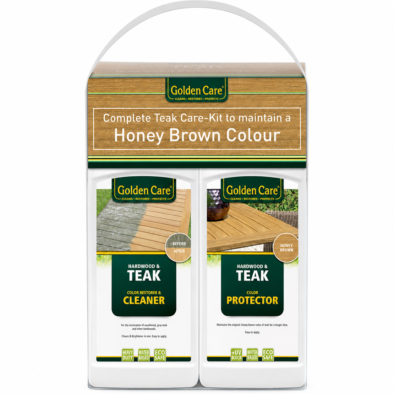 Golden Care Teak and Hardwood Cleaner and Protector Bundle