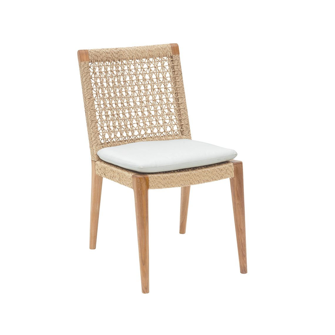 Kingsley Bate Barcelona Teak/Wicker Dining Side Chair