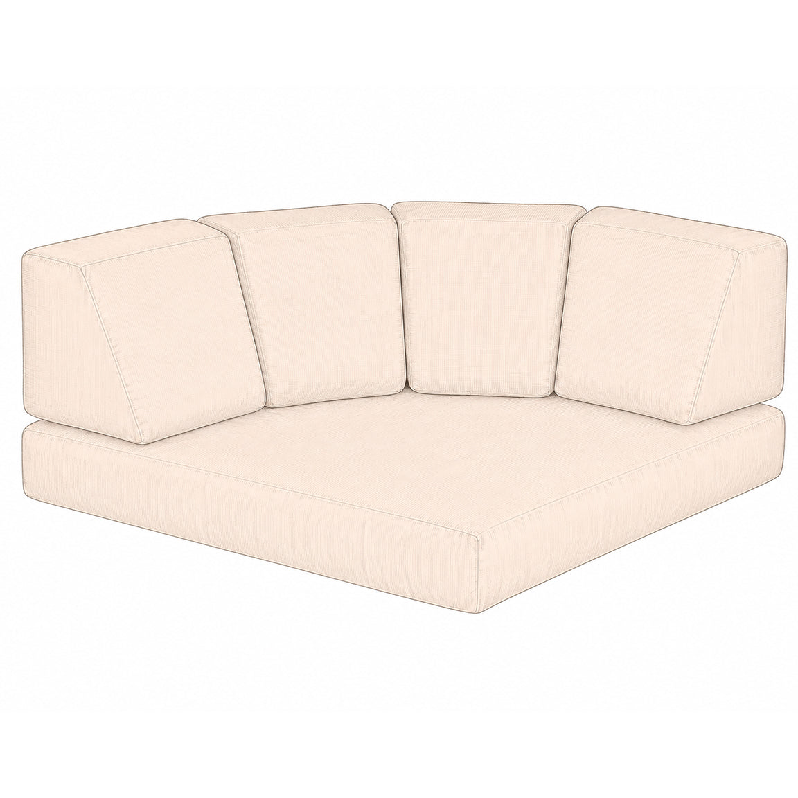 Cushion Only for Kingsley Bate Tivoli Sectional Curved Corner Chair
