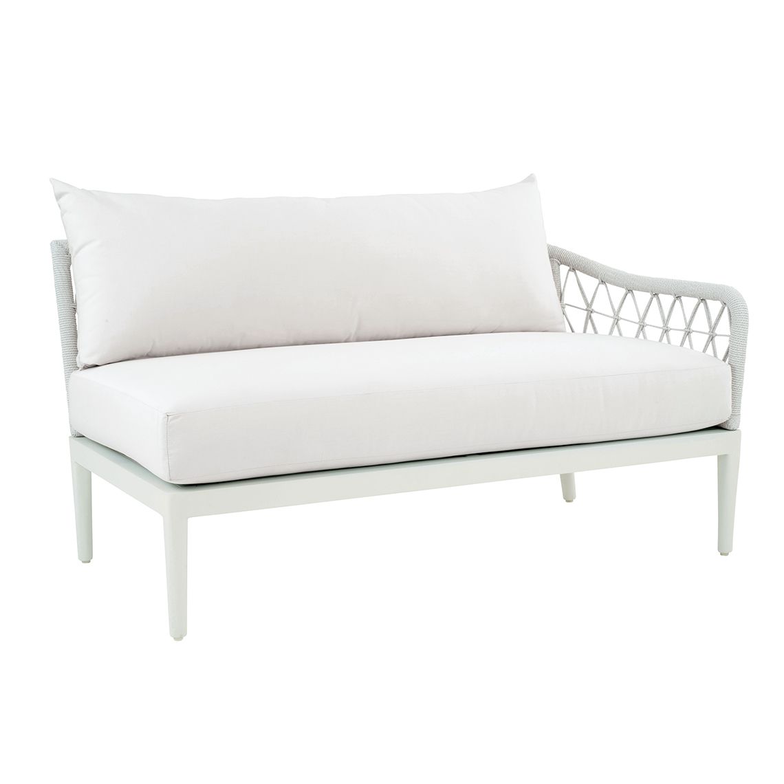 Kingsley Bate Nevis Aluminum Sectional Right Arm Facing Settee