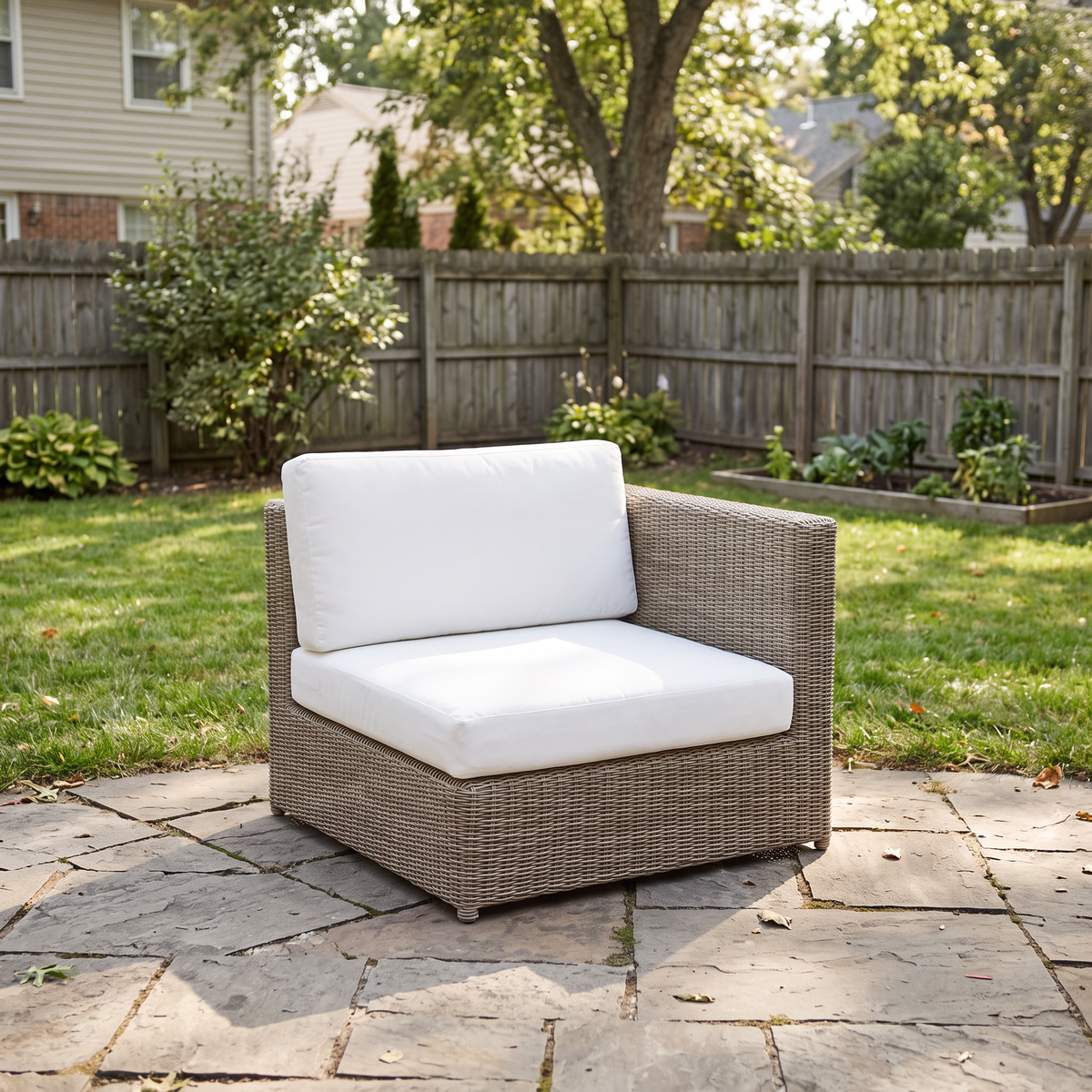 Kingsley Bate Sag Harbor Wicker Sectional - Left/Right/End Chair