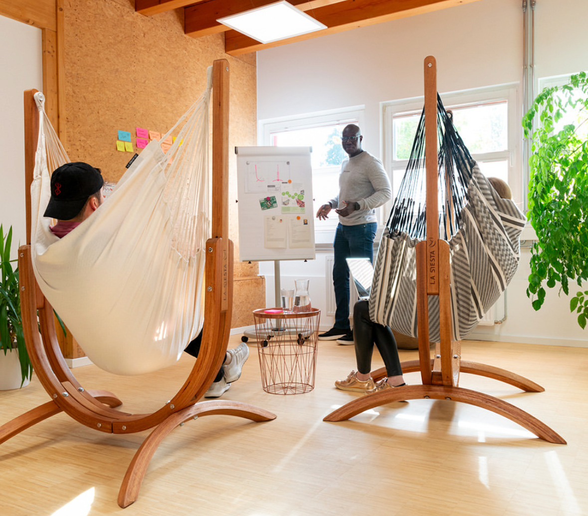 La Siesta Udine Organic Cotton Hammock Chair with Stand