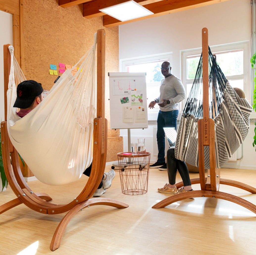 La Siesta Udine Soft, Organic Cotton Hammock Chair with Stand