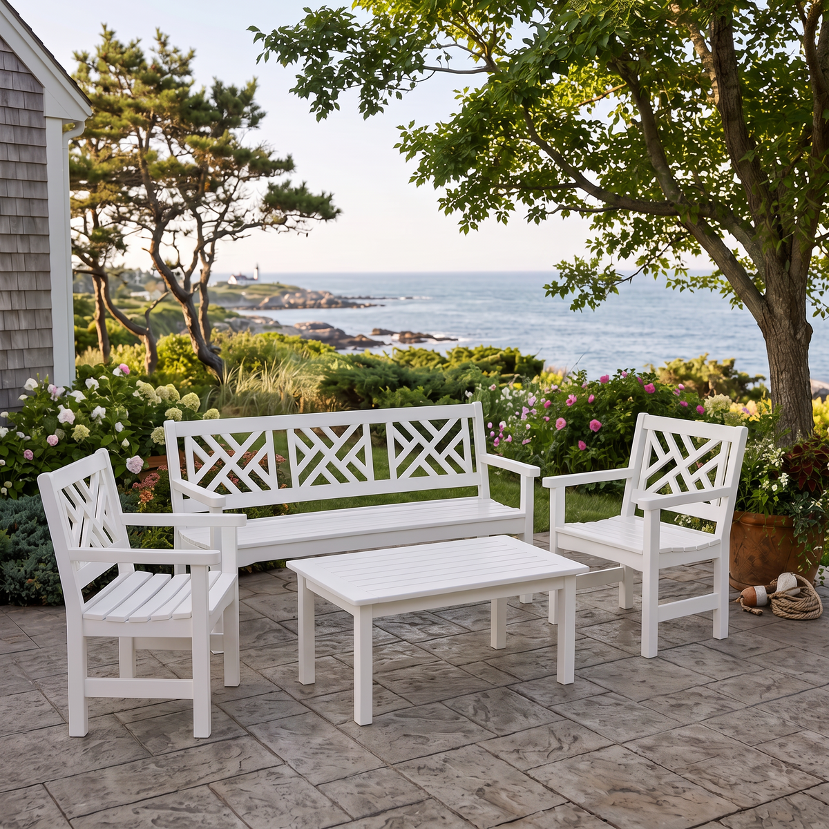 Grand Hotel Chippendale Lounge Set - Robinia