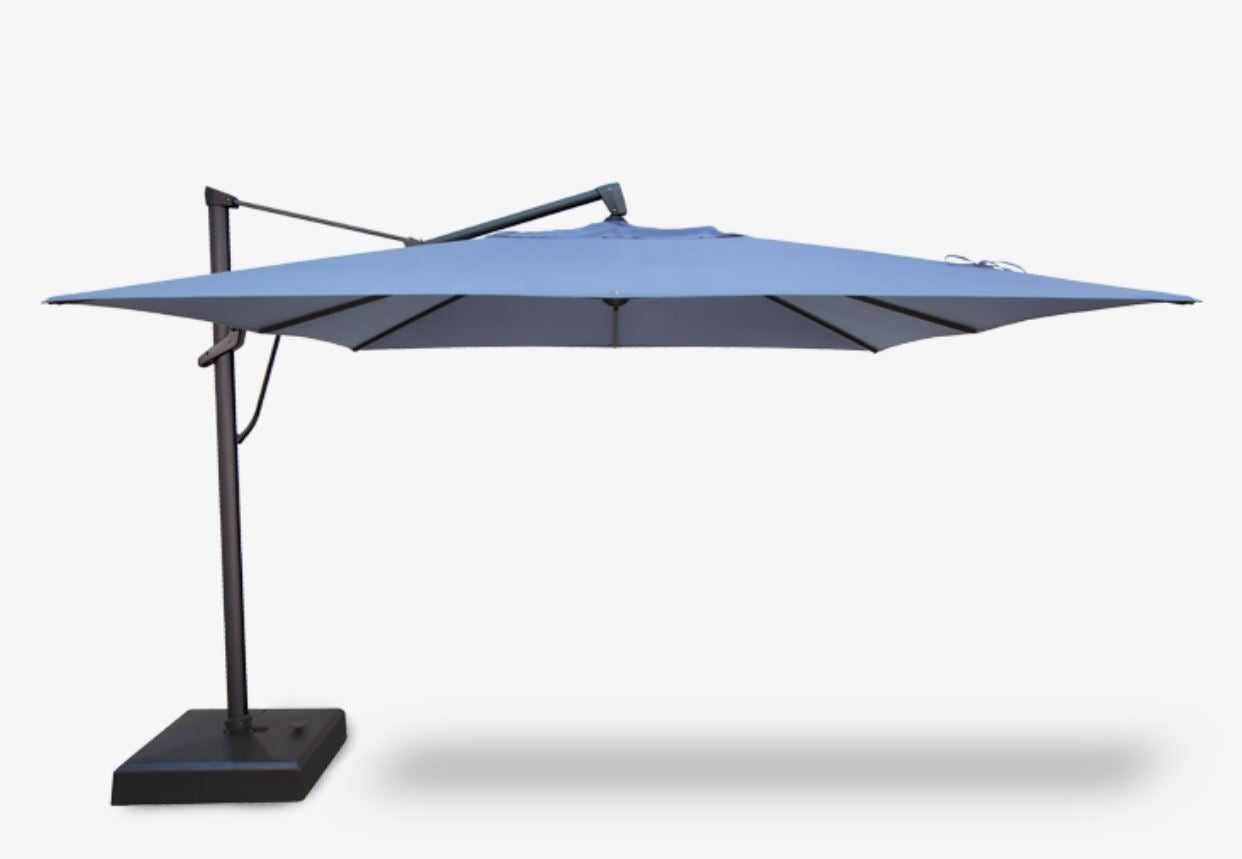 frontera patio umbrella Treasure Garden 11.5' Square AKZ Cantilever Patio Umbrella