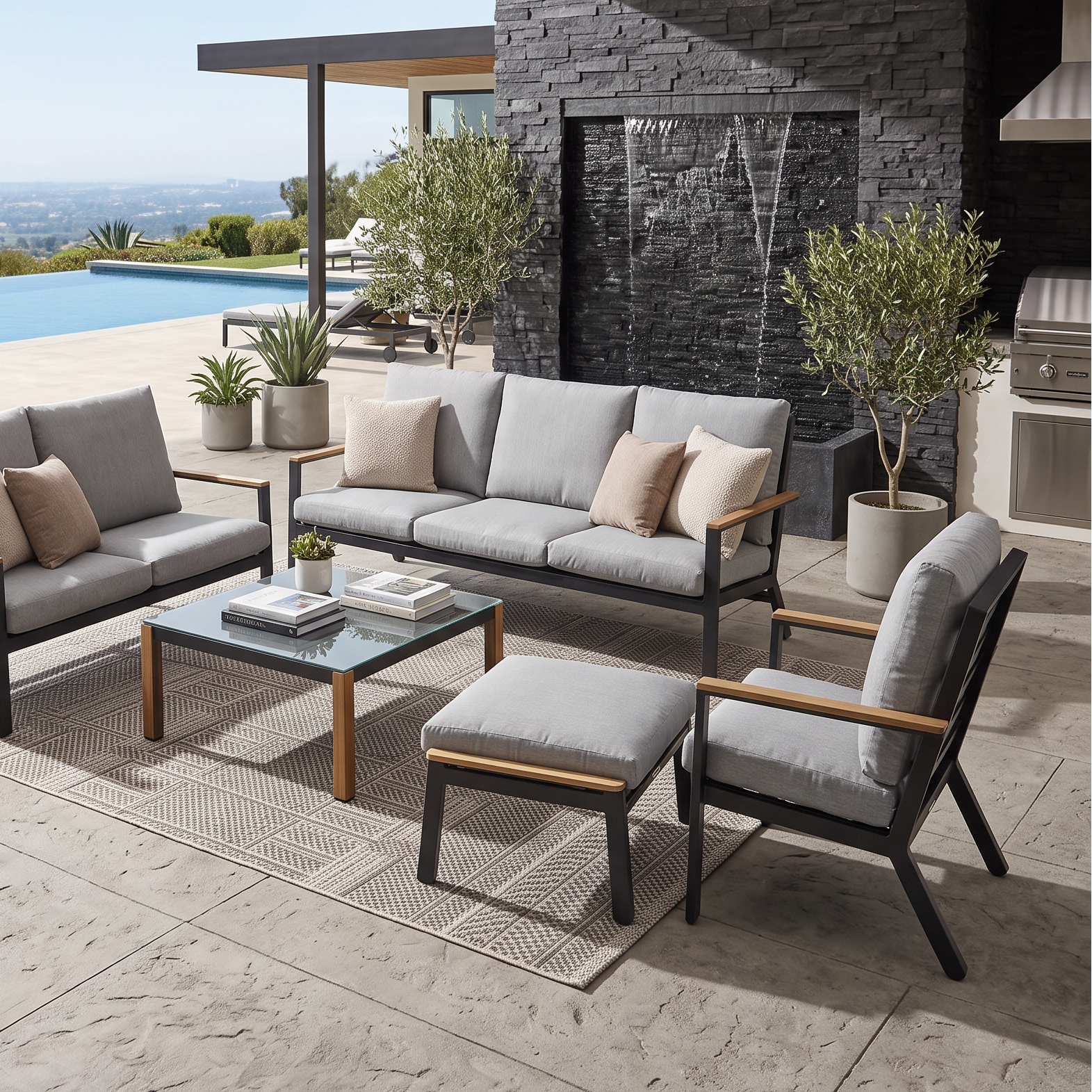Barlow Tyrie Aura Lounge Ottoman