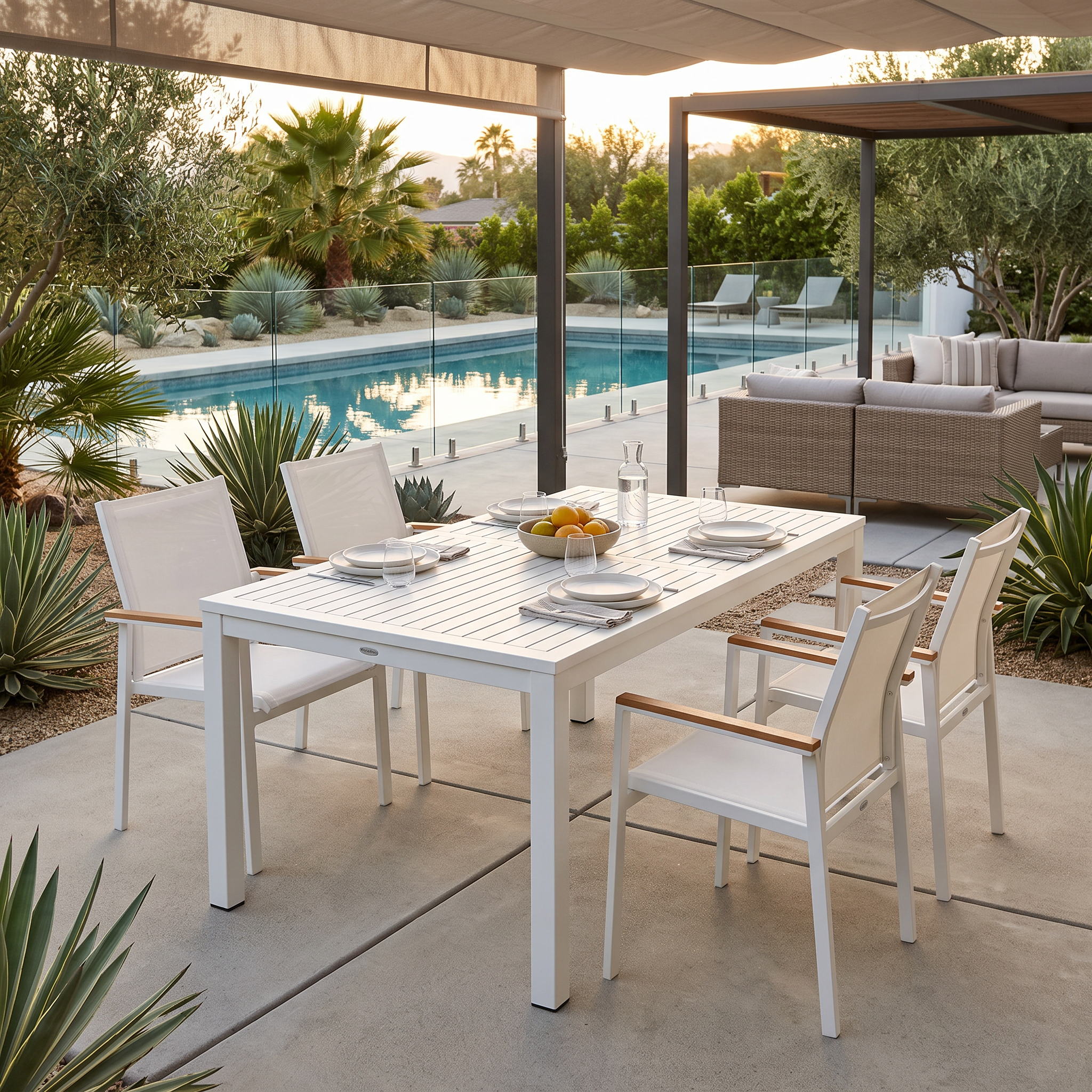 Barlow Tyrie Aura Aluminum Table 150