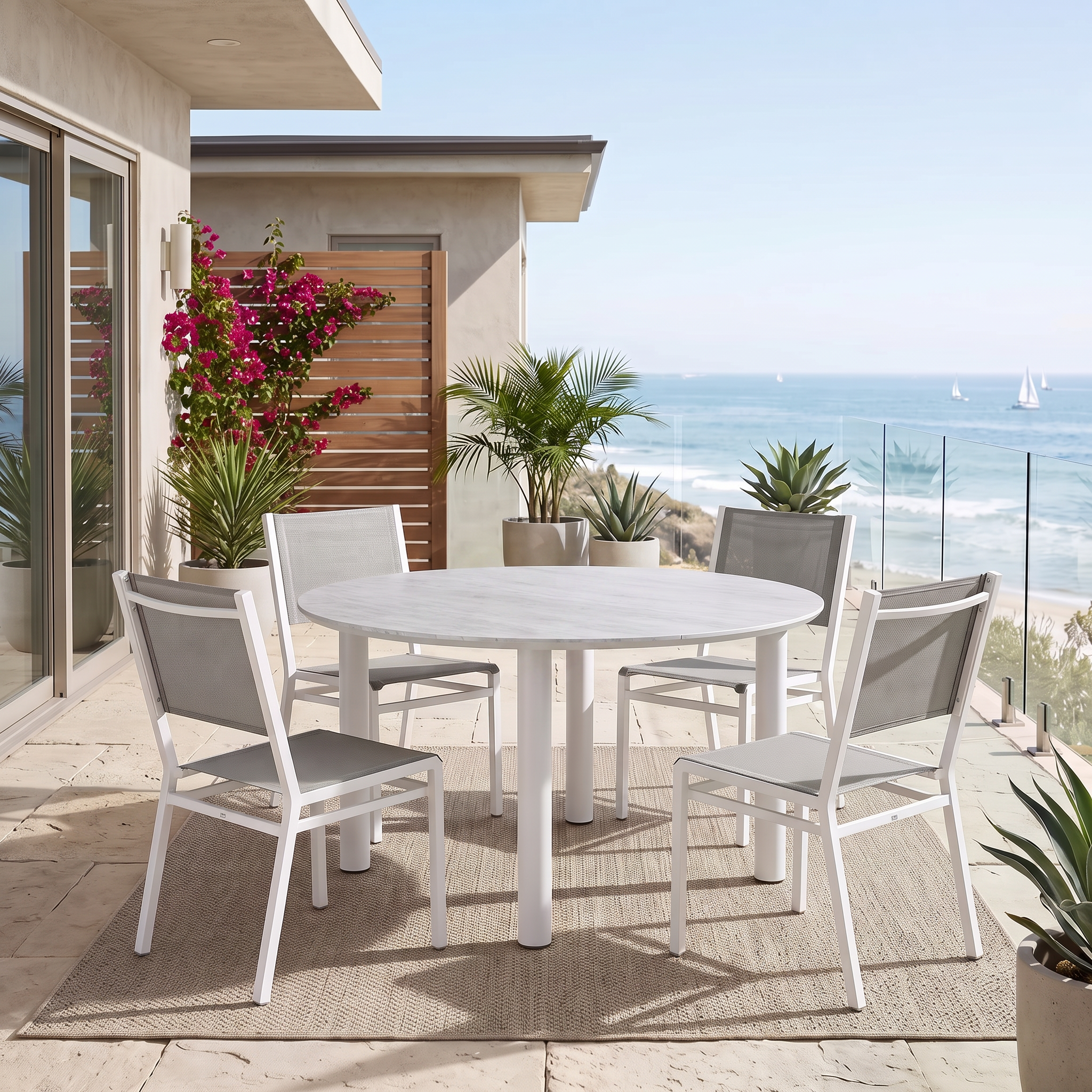 Barlow Tyrie Equinox Stainless Steel Dining Table 180