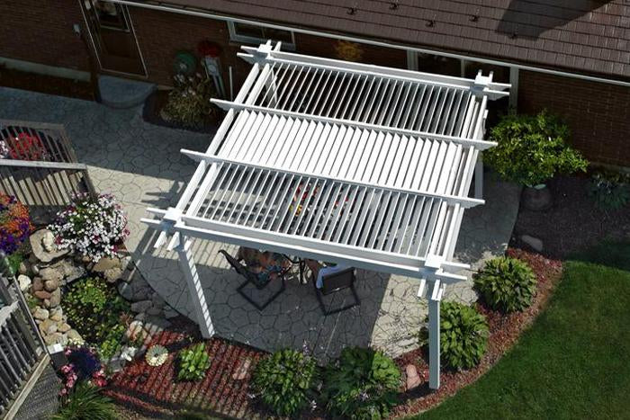 Vita 12'x12' Camelot Louvered Pergola