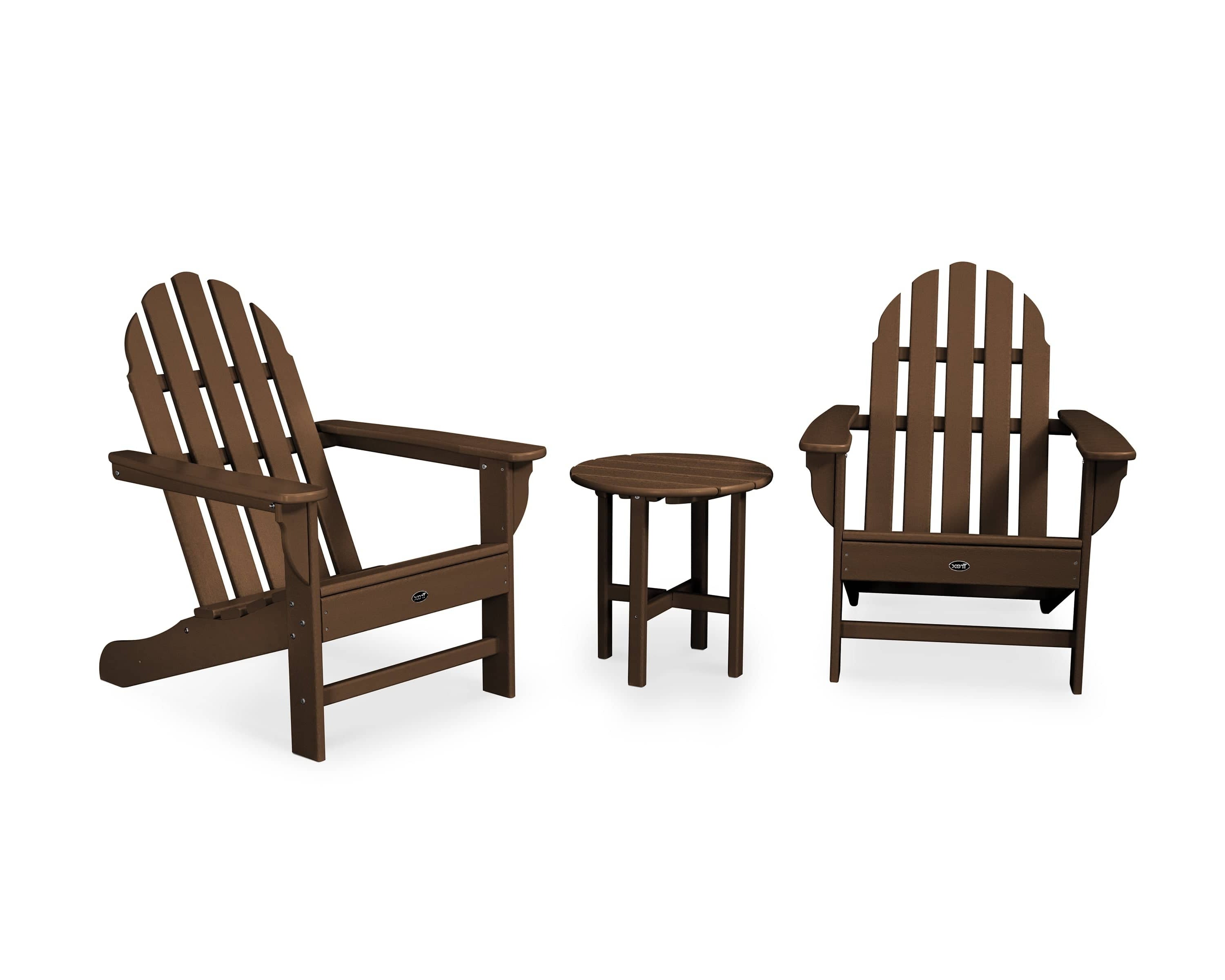Trex® Outdoor Furniture™ Cape Cod Adirondack Chairs with Side Table Ensemble