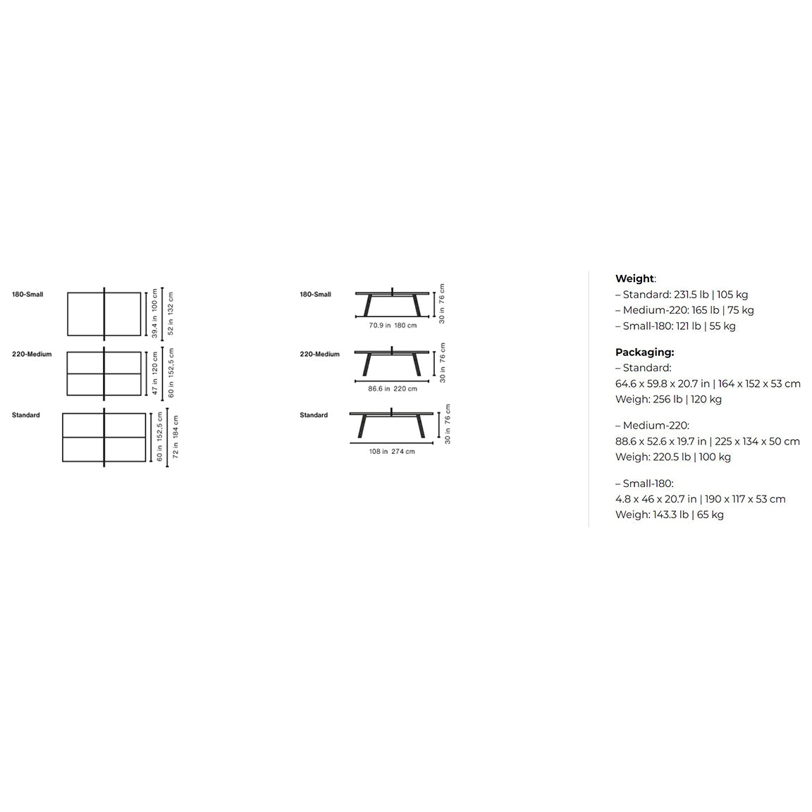 Standard Ping Pong Table Dimensions