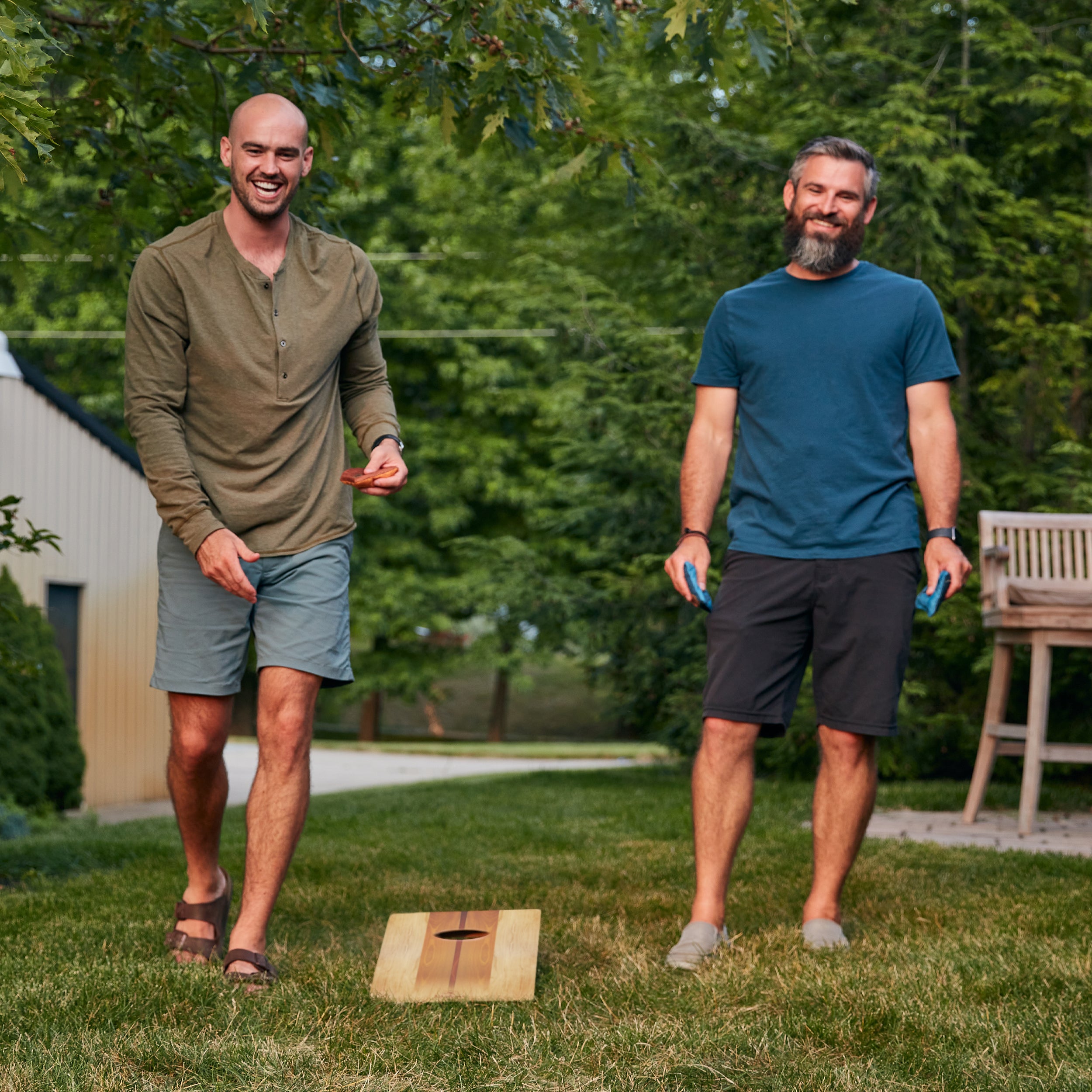 Elakai Woody 1'x2' Cornhole Board Set - Cornhole Bags Sold Separately
