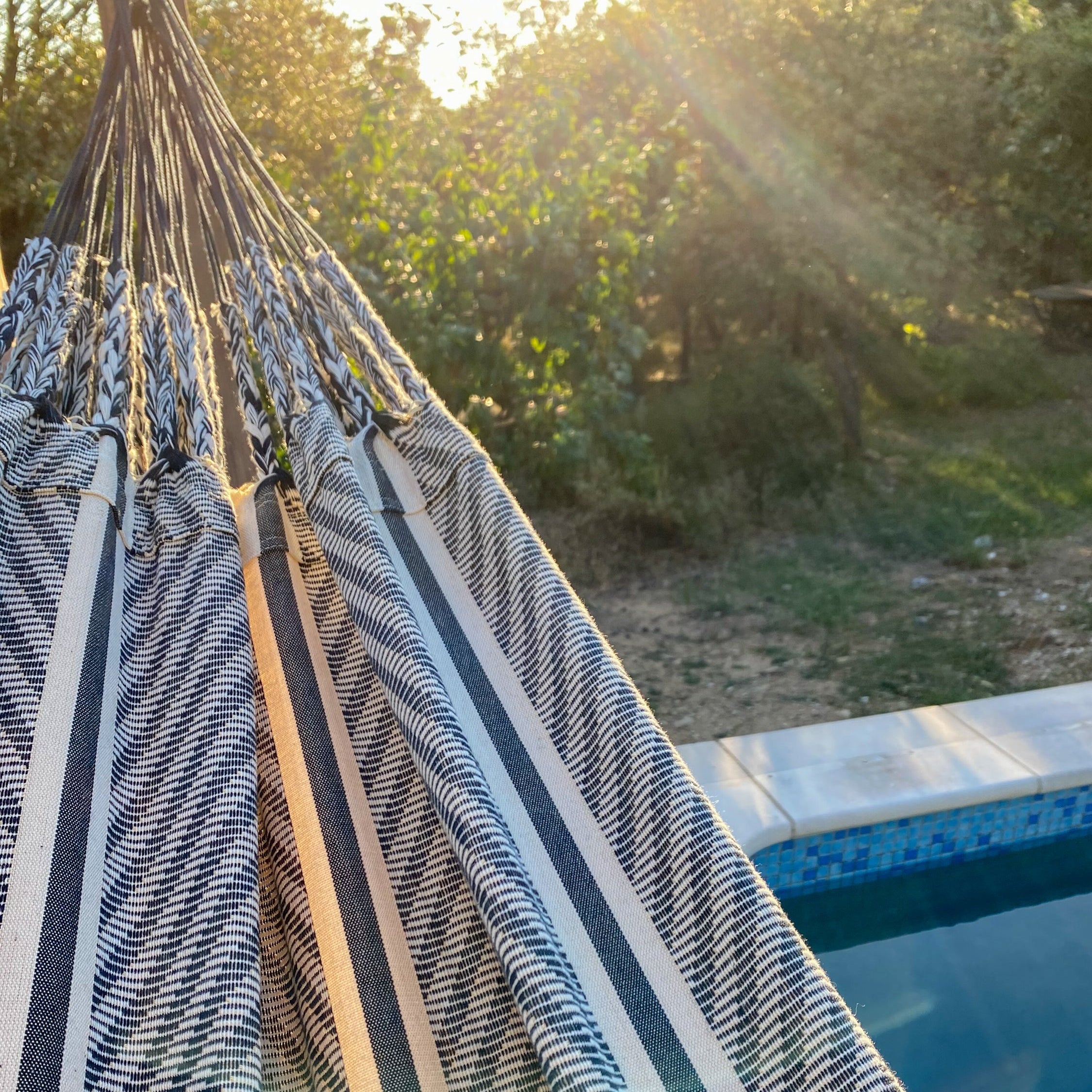La Siesta Organic Cotton Double Classic Hammock - Flora Zebra