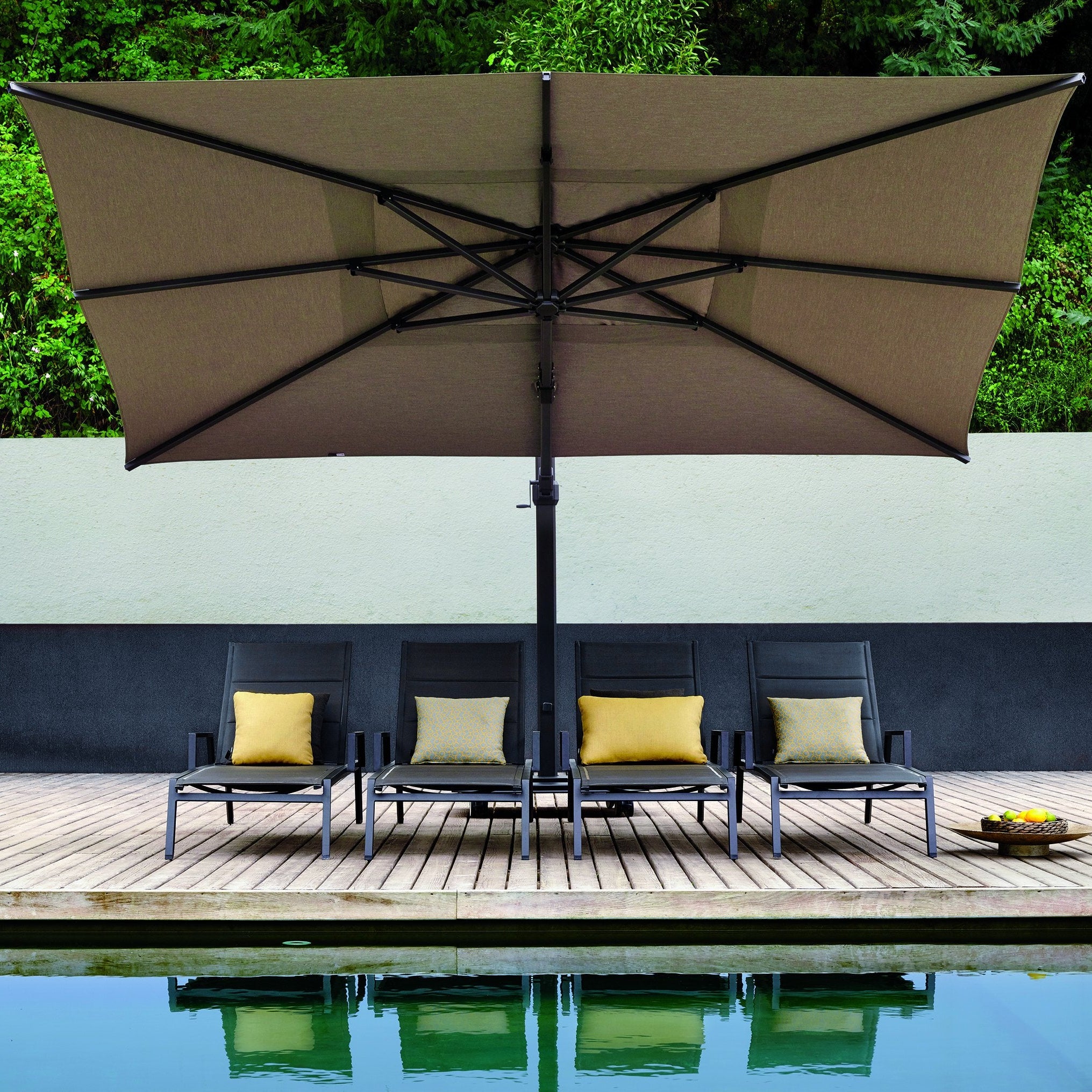 Jardinico JCP.401 Rectangular 10' x 14' Sidepost Umbrella