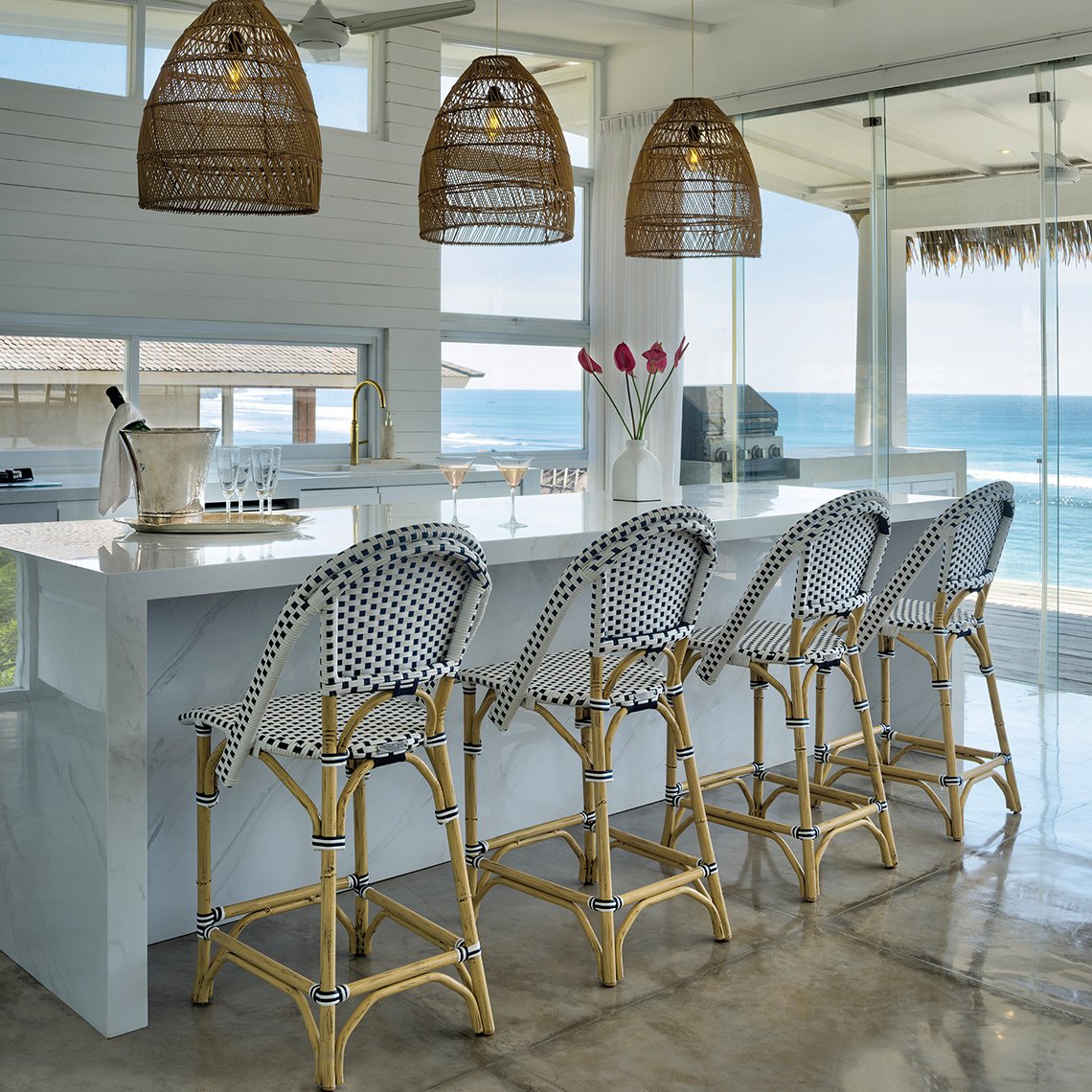 Kingsley Bate Cafe Aluminum Counter Chair