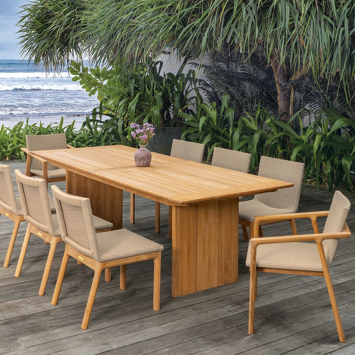 Kingsley Bate Cortona 96" Rectangle Dining Table
