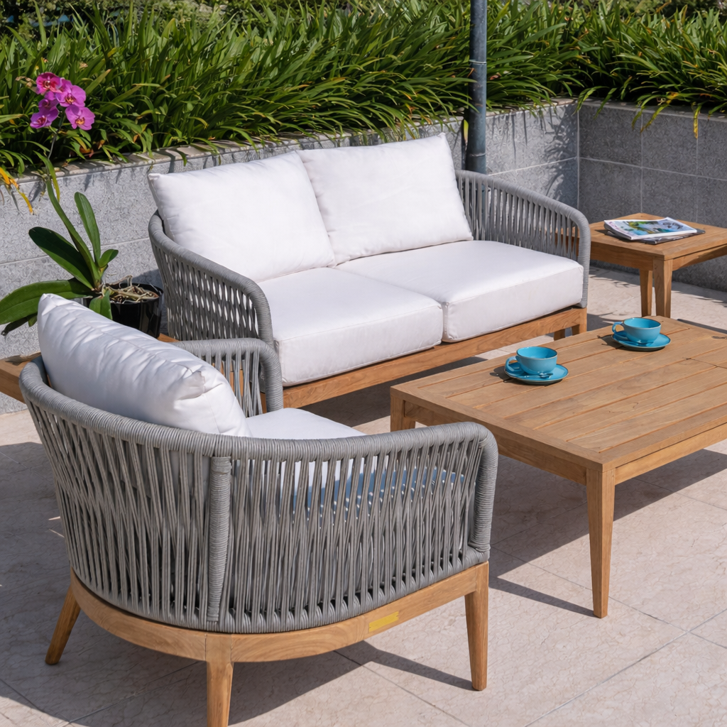 Kingsley Bate Lucia 6 Piece Deep Seating Ensemble - Quick Ship