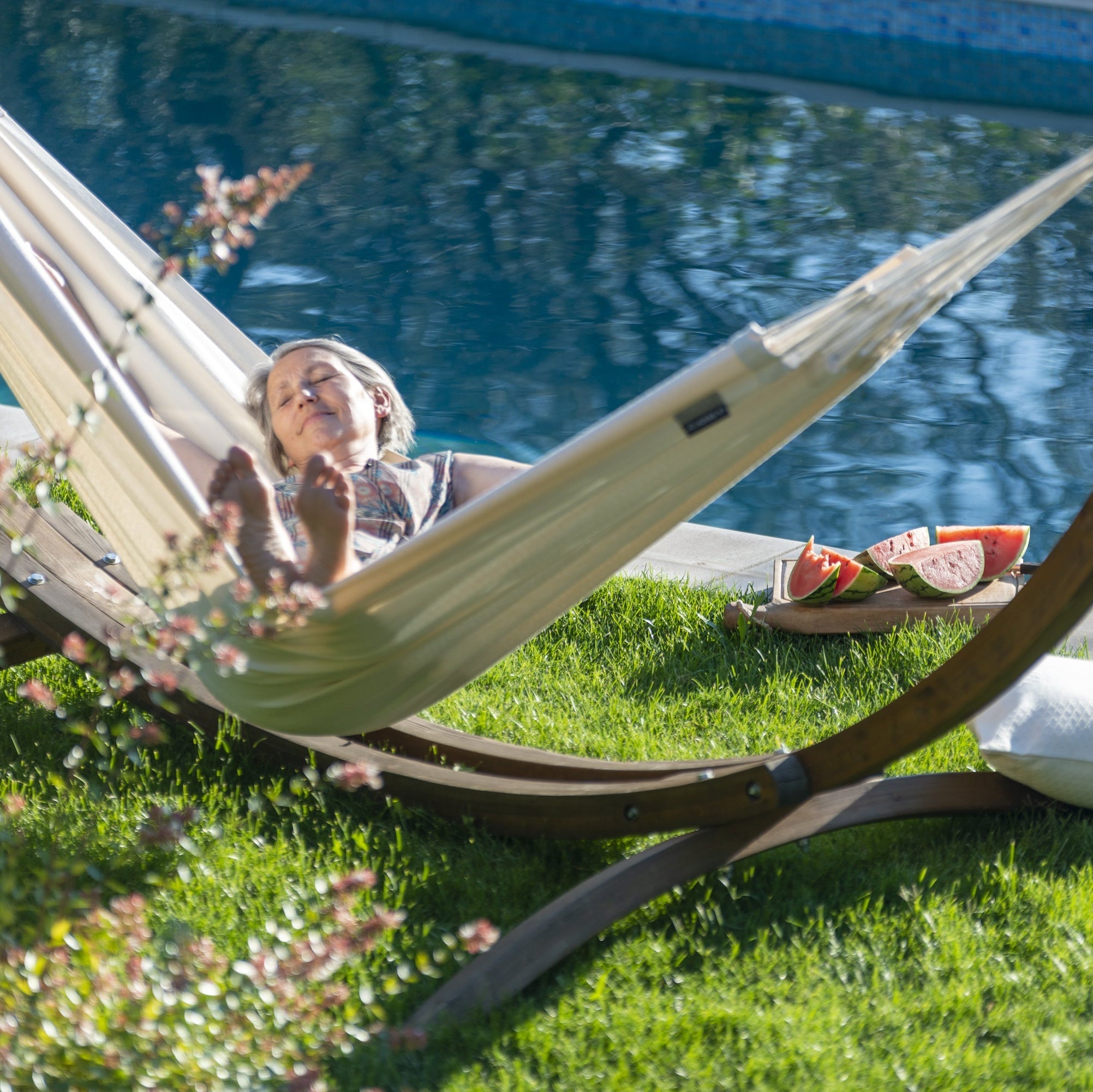 La Siesta Modesta Organic Cotton Double Classic Hammock - Latte