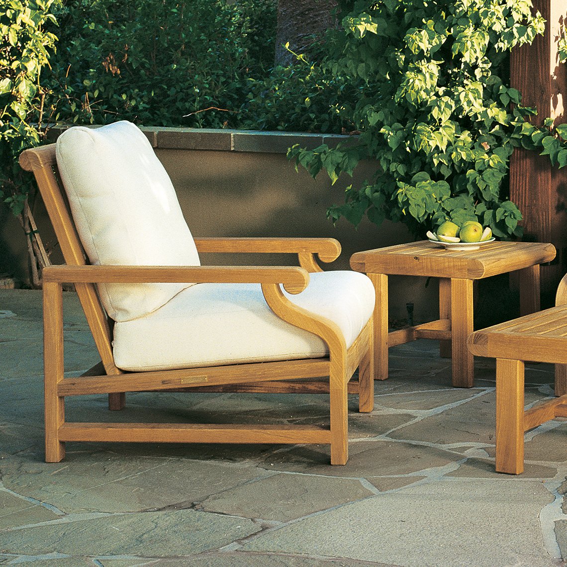 Kingsley Bate Nantucket Teak Deep Seating Lounge Chair