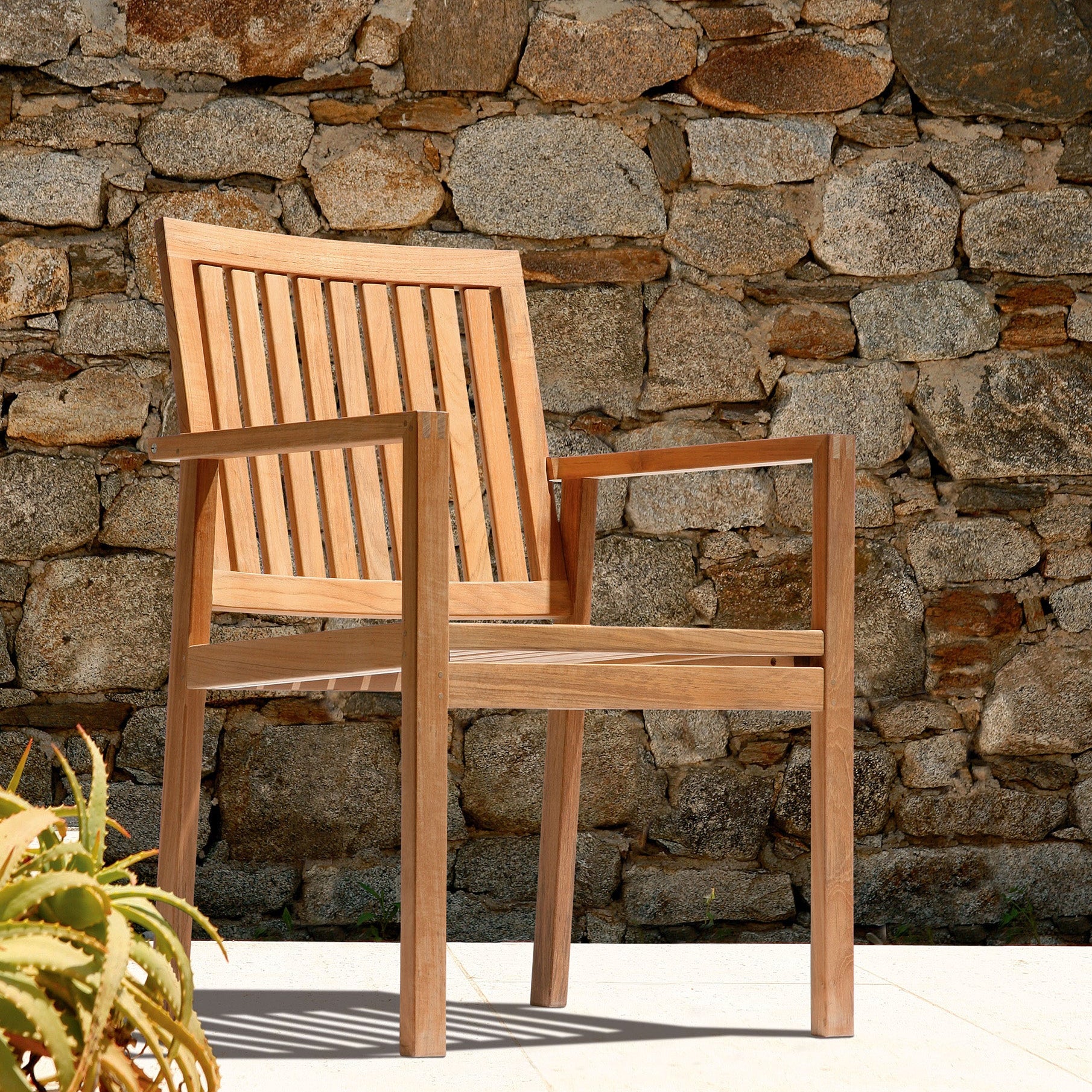Barlow Tyrie Linear Teak Chair