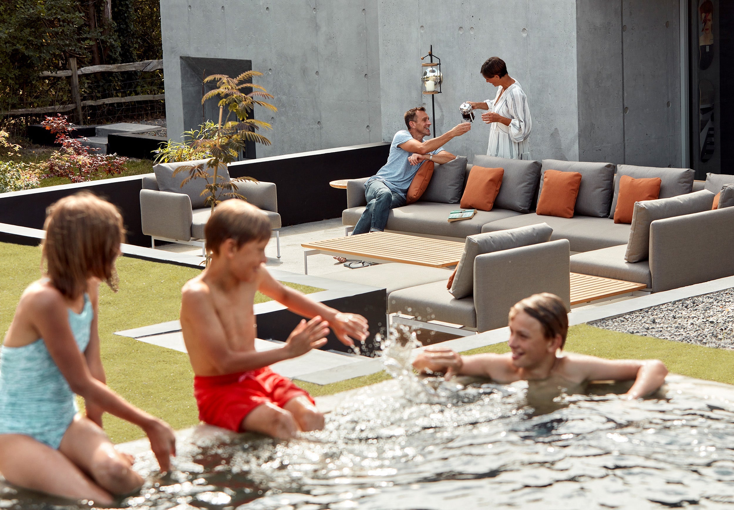 Barlow Tyrie Layout Stainless Steel Deep Seating Single Seat