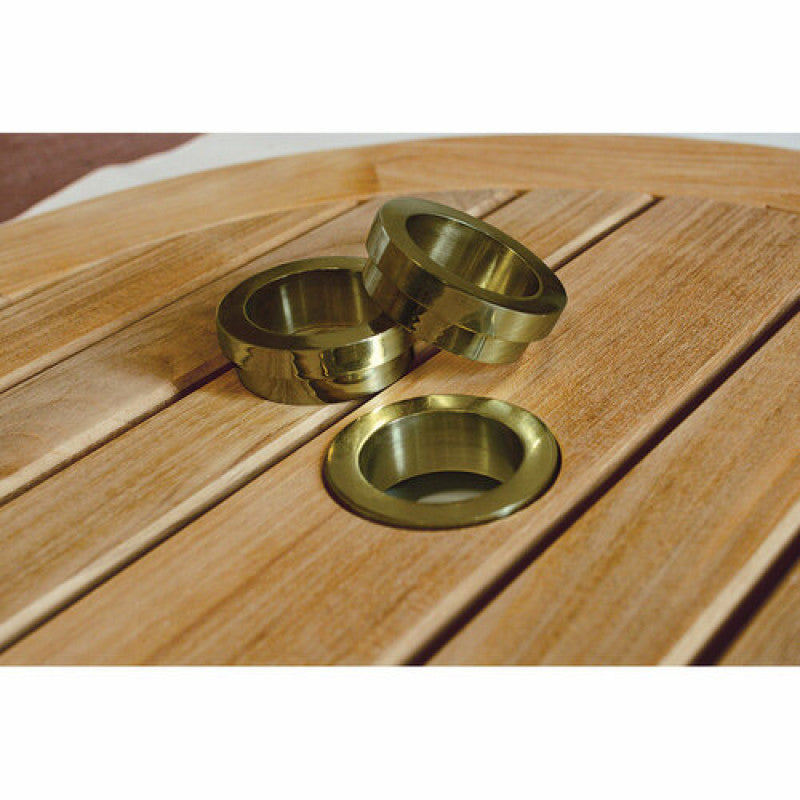 brass patio table umbrella ring Kingsley Bate Hole Reducer including 3 pieces hole Overall size:53