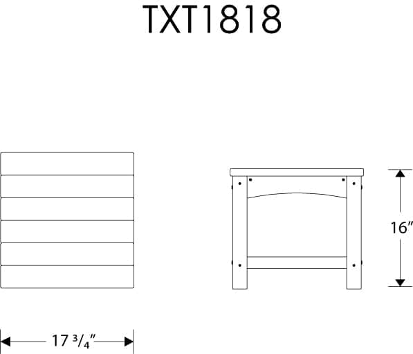 Trex® Outdoor Furniture™ Rockport Club 18" Side Table
