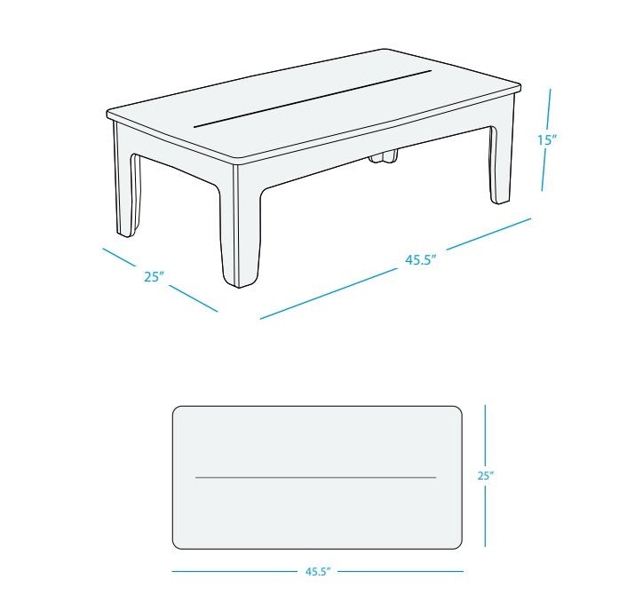 LEDGE Mainstay Rectangle Coffee Table