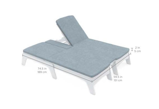 LEDGE Mainstay Double Chaise Cushion